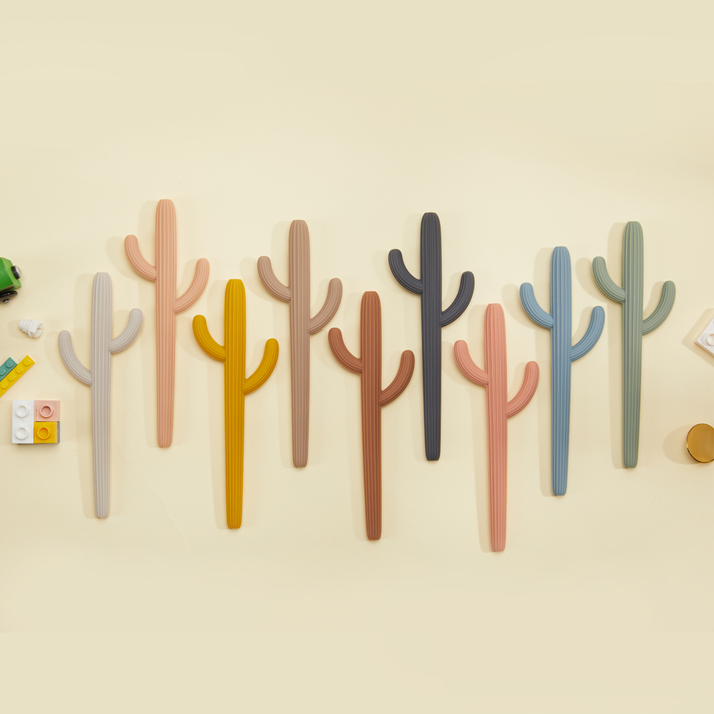 Excellent quality soft and non-toxic food grade silicone teether baby teething toys new silicone teether with brush