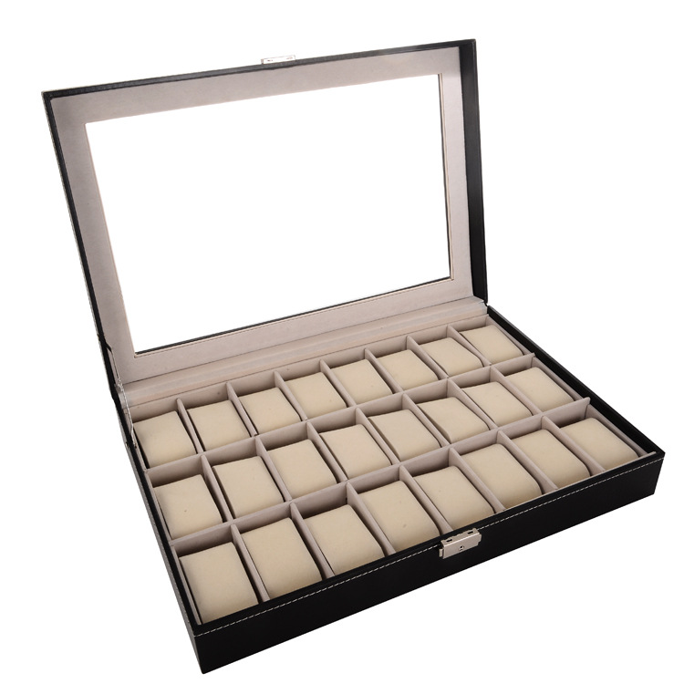 24 Slot Watch Box Watch Jewelry Box Watch Box For Jewelry Packages