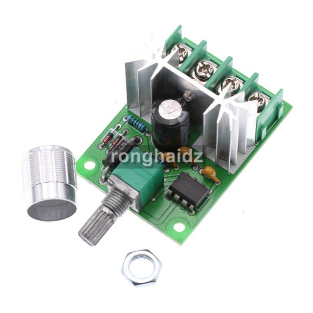 С источником питания от постоянного тока, 6V-12V высокой мощности 6A ШИМ контроллер скорости мотора постоянного тока 20 кГц широтно-импульсная модуляция двигатель постоянного тока регулятор вентилятора