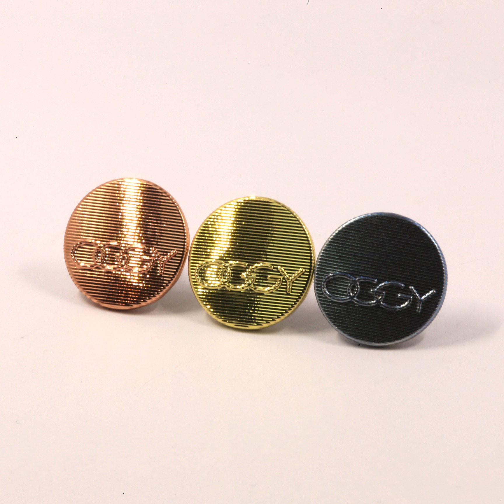 Customized Brass Copper Metal Custom Metal logo button gold jeans button