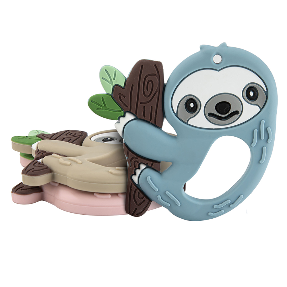 Baby Pendant Sloth Bears Toy Custom Bpa Free for Babies Wholesale Silicone Teether