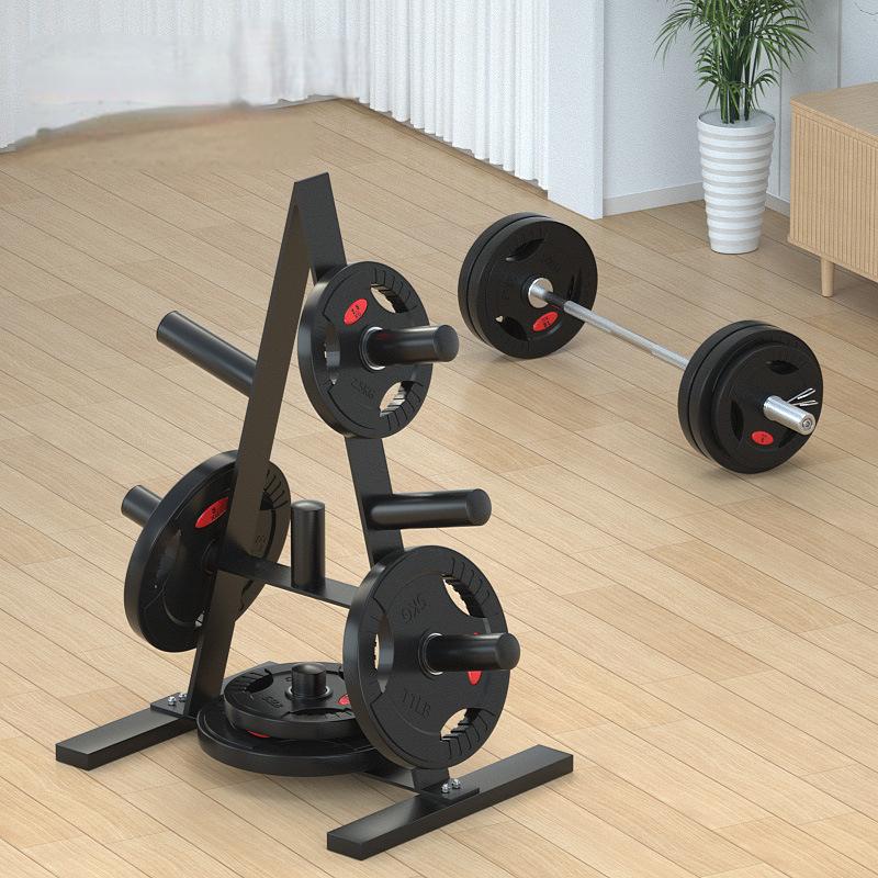 Home Gym Heavy Duty Tree Stand Barbell Disc Vertical Gym Weight Plate Rack Bumper Weight Storage Holder Rack