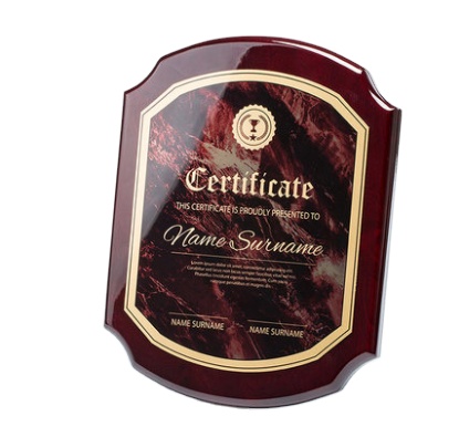 home distressed engraved wood plaque with wooden box shield shape wooden award plaques