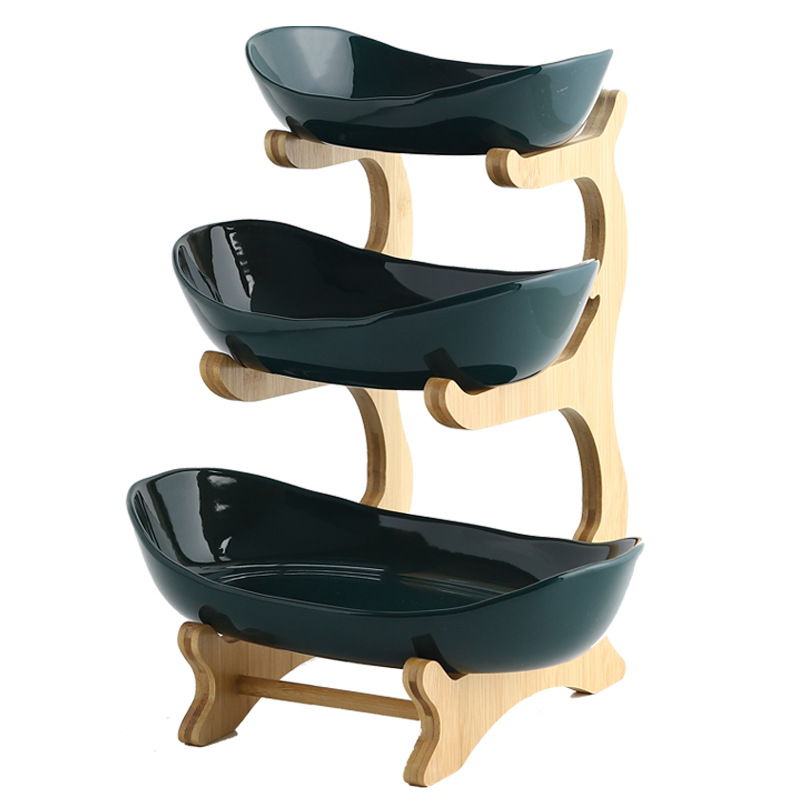 Kainice High quality dry fruit tray wood frame wooden fruit tray