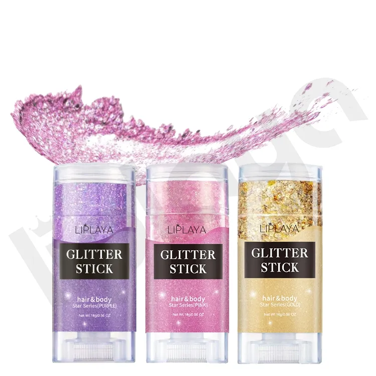 House Party Disco Hair Body Makeup Glitter Stick for Girl