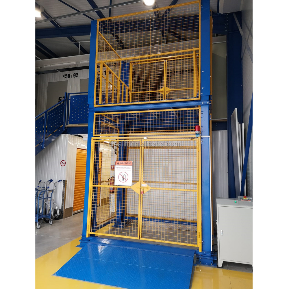 2000kg Warehouse 2 floor Hydraulic Cargo Lift