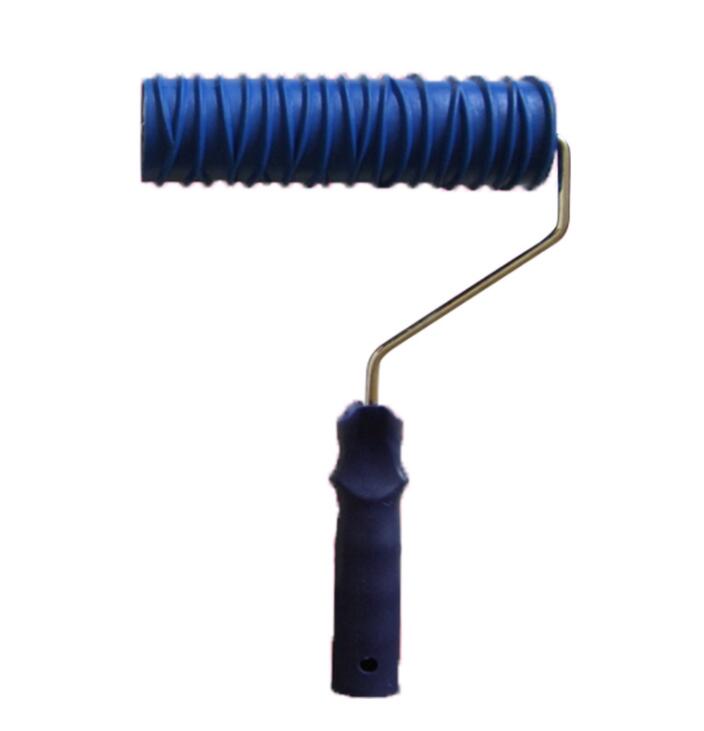 8Inch Blue Rubber Roller Wall Decoration Painting Roller, Paint Roller For Wall Decoration Paint Tools