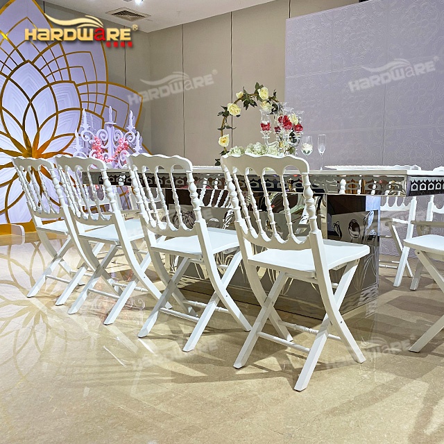 Modern dining event furniture white chiavair tiffany wood wedding chair