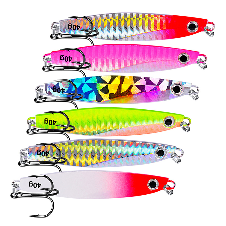 New OEM Deep sea Jigging Fishing Ocean Boat Rock Beach Slow Jig Jigbait Spoon Lure baits 7G/10G/14G/17G/21G/30G/40G