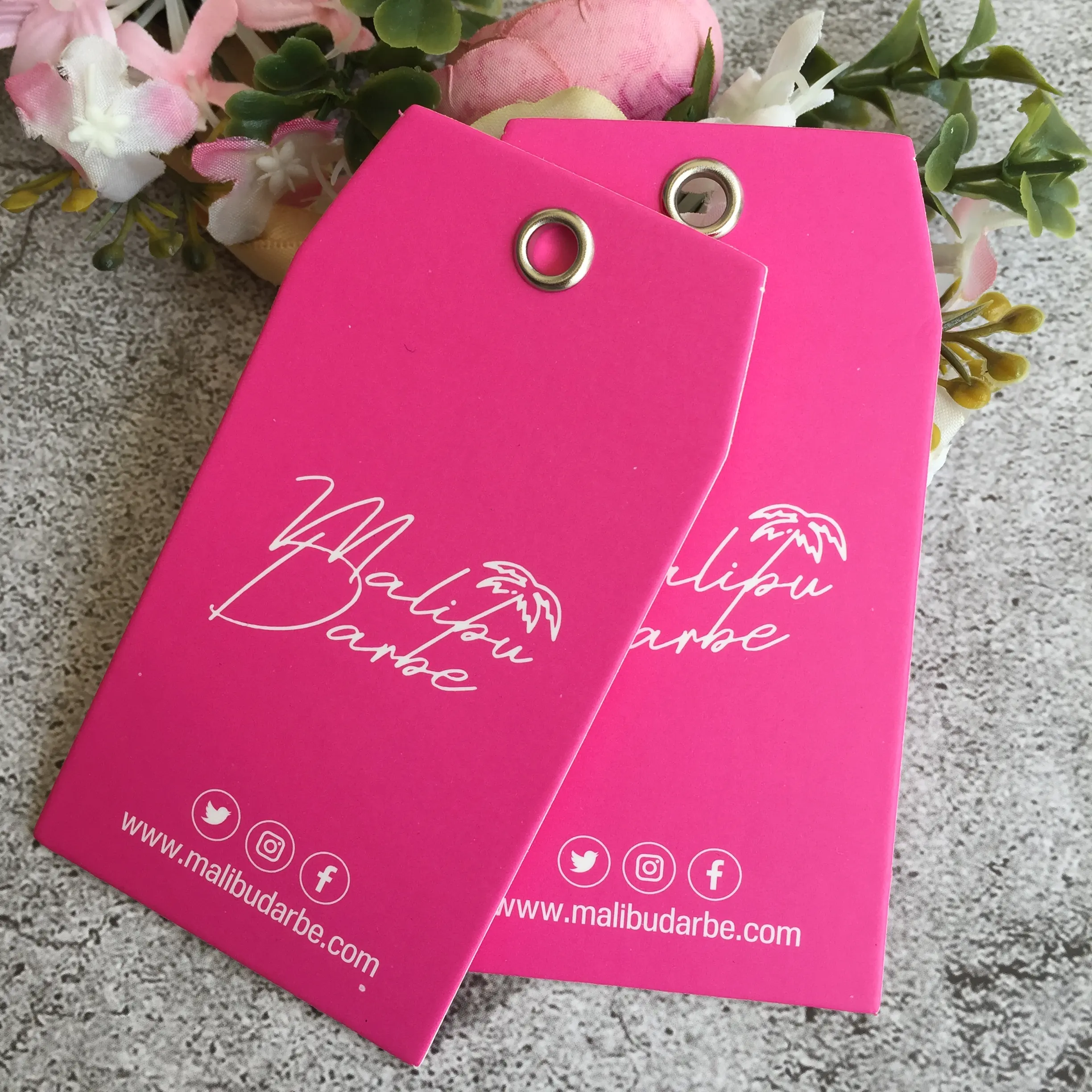 Garment accessories with your own logo swing tag hangtags for clothing sock hair tag