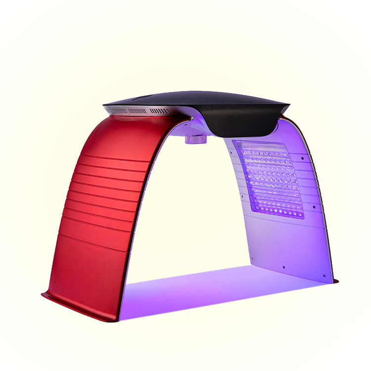 7 colors pdt led light therapy machine/led photon lighting 7 color therapy machine with hot and cold steamer
