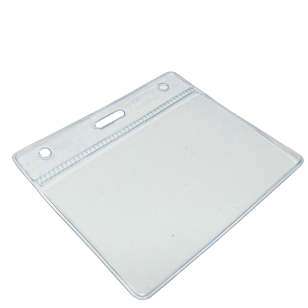 High quality plastic factory supply soft ID pvc badge holder