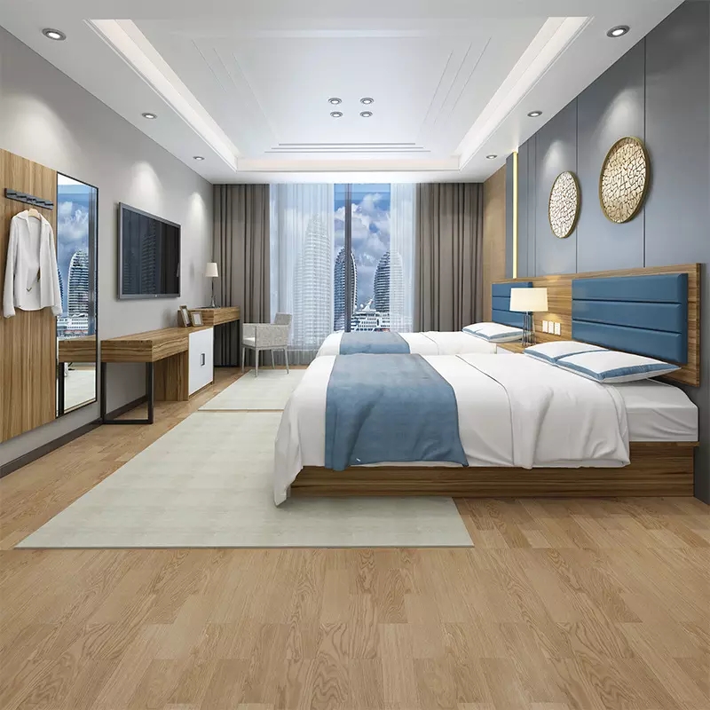 Роскошные изготовление под заказ hilton минималистский набор мебели для спальни 5 звездочный отель мебель кровать