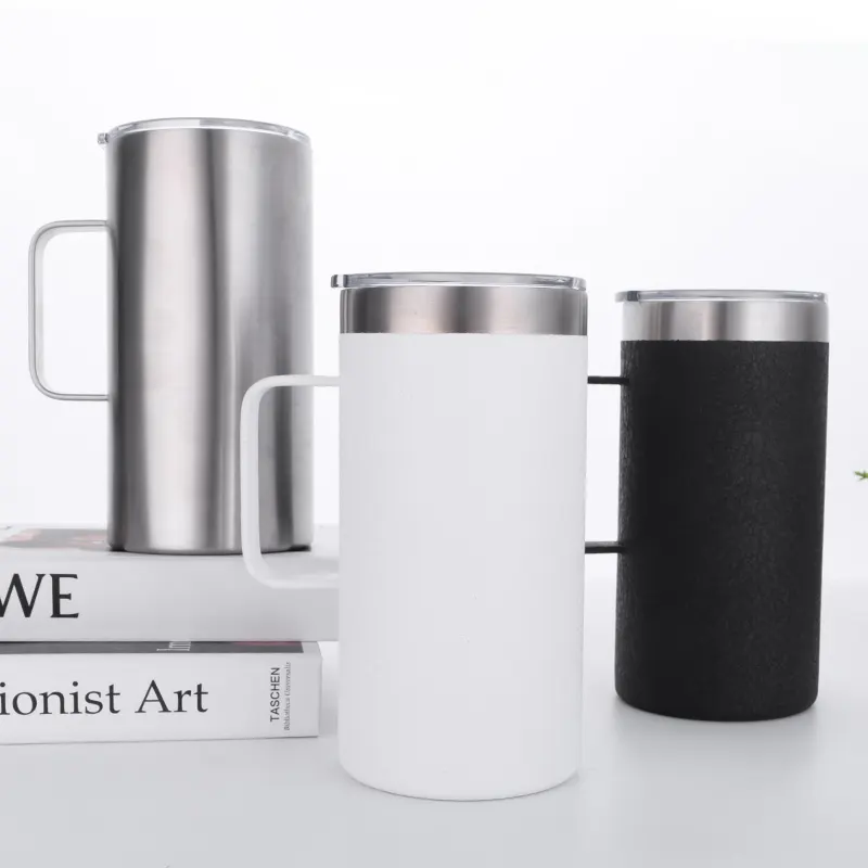 2021 new arrivals 20oz stainless steel vacuum insulated tumbler cups wholesale coffee mug with lid and handle