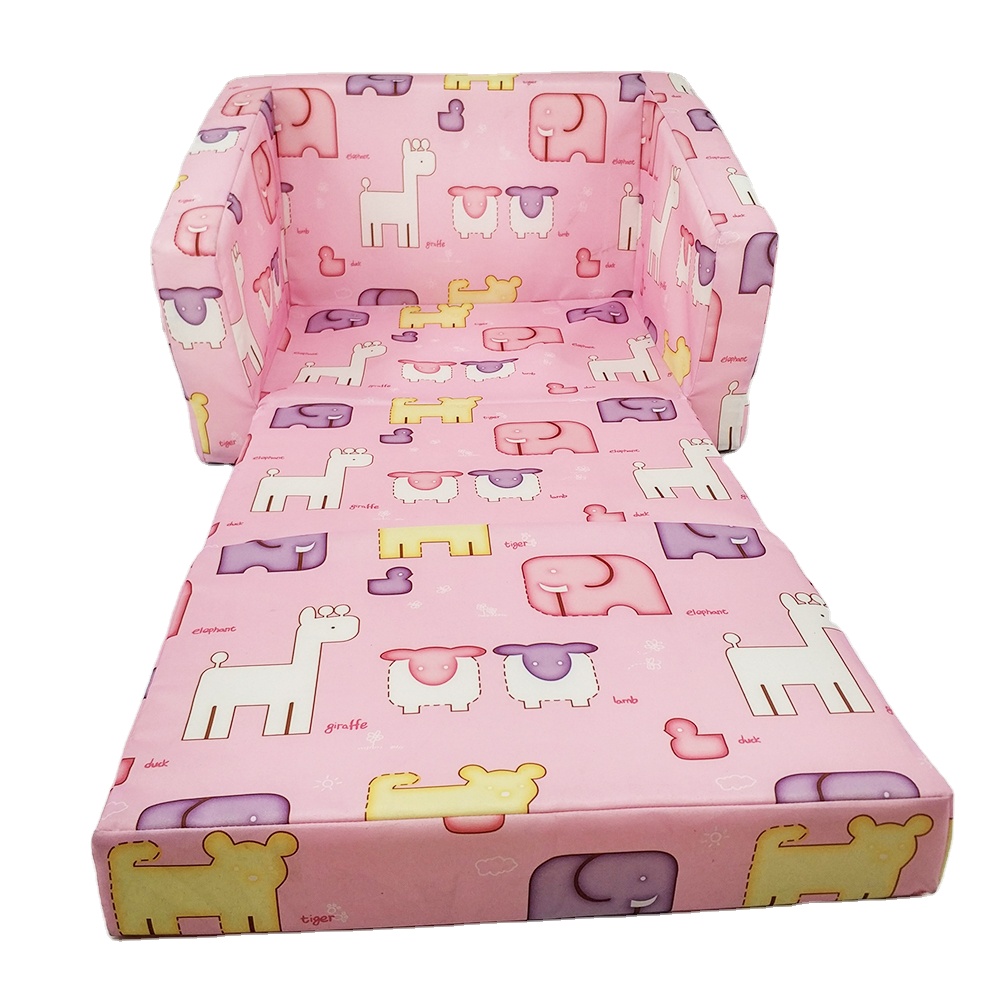 Comfy fold Out Lounge 2-in-1 Flip Open Foam Couch Bed Sleeper Sofa Kids Folding Sofa Kids Couch