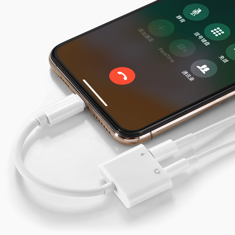 Оптовая продажа 2 в 1 для apple iPhone 8 pin до 3,5 мм аудио и зарядки конвертер адаптер для iPhone 7/8/X/Xs/Xr/Xs max
