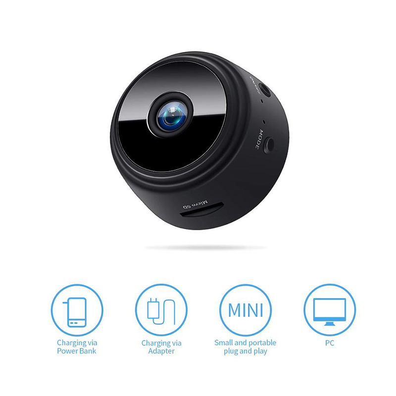 Миниатюрная шпионская камера Amazon, беспроводная скрытая камера HD 1080P с Wi-Fi, маленькая домашняя шпионская камера для помещений, камеры наблюдения, камера няни