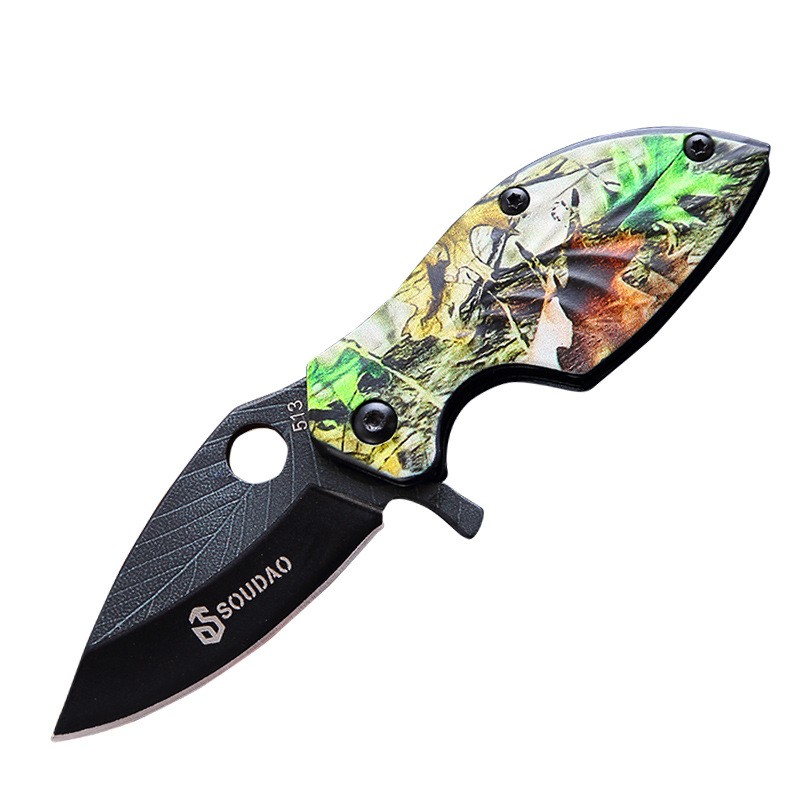 Professional camping and practical outdoor survival hunting pocket folding knife toolAluminium alloy handle