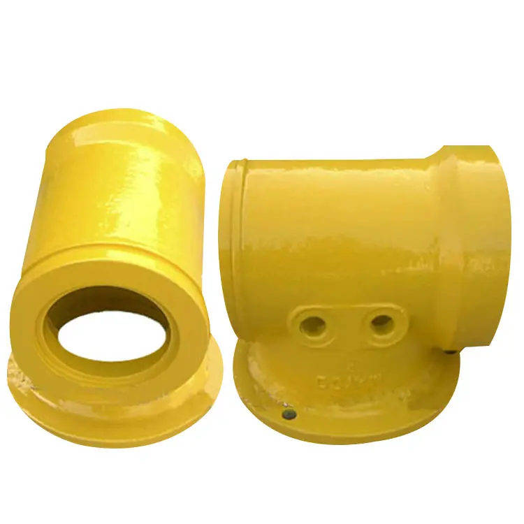 WCB cast steel three-way valve resin sand casting CNC machining connection pipe valve surface plastic spray