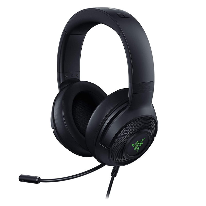 Недорогая гарнитура Razer Kraken X Usb, игровая многоплатформенная Проводная игровая гарнитура 7,1 с объемным звуком, игровая гарнитура