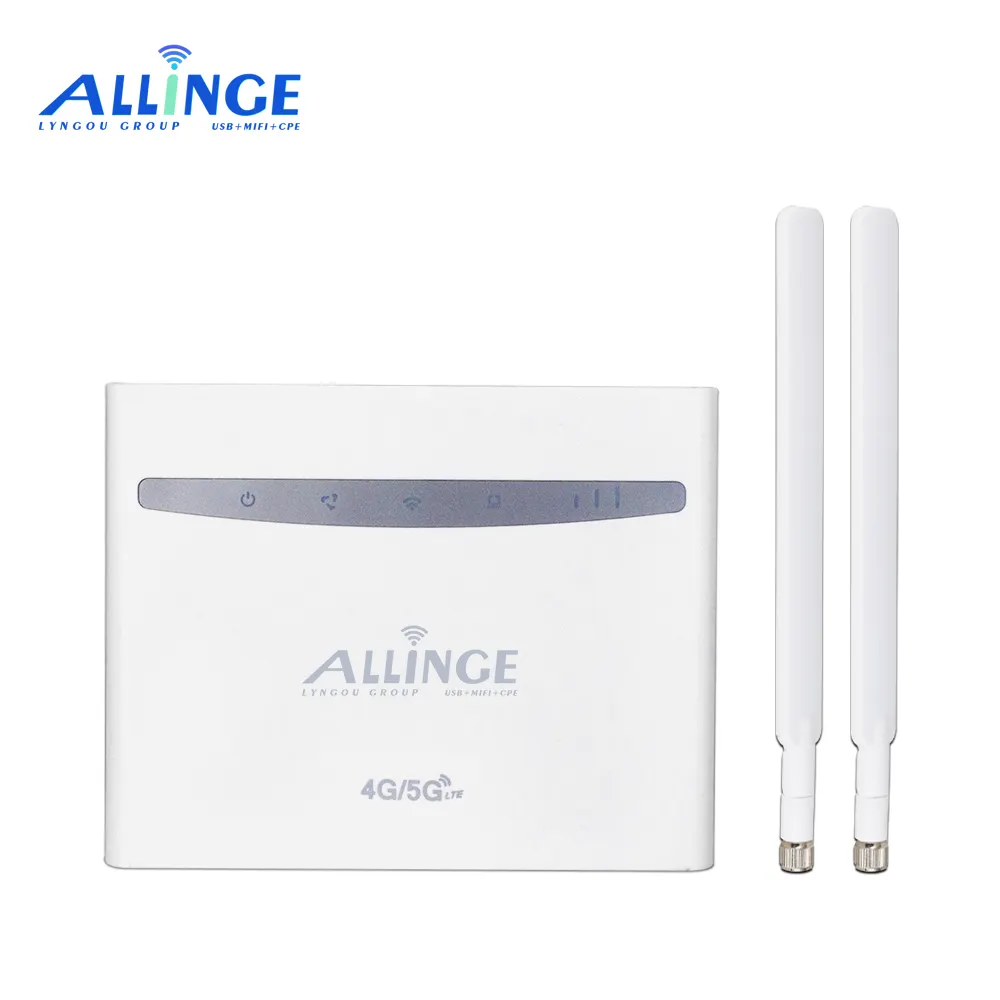 ALLINGE MDZ229 Unlocked Modified 4g External Antenna B525+ 4G CPE Wifi Router with SIM Card Slot