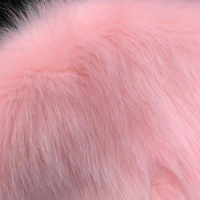 BigZ 1000GSM Plush Fabric Heavy 100% Acrylic Luxury Pink Fake Fur Synthetic Faux Fur Fabric