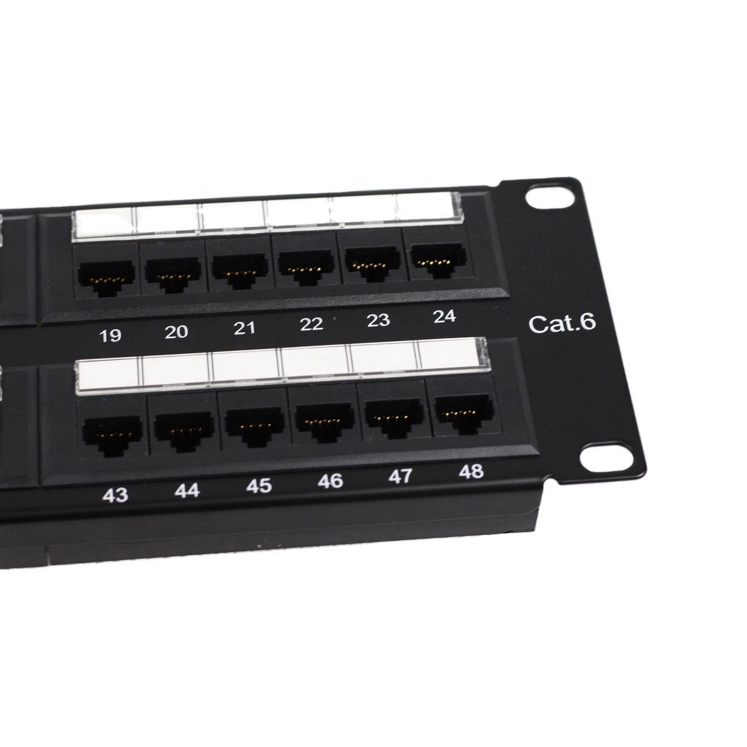 CAT6 патч-панель, 48 портов, 2U крепление для стойки