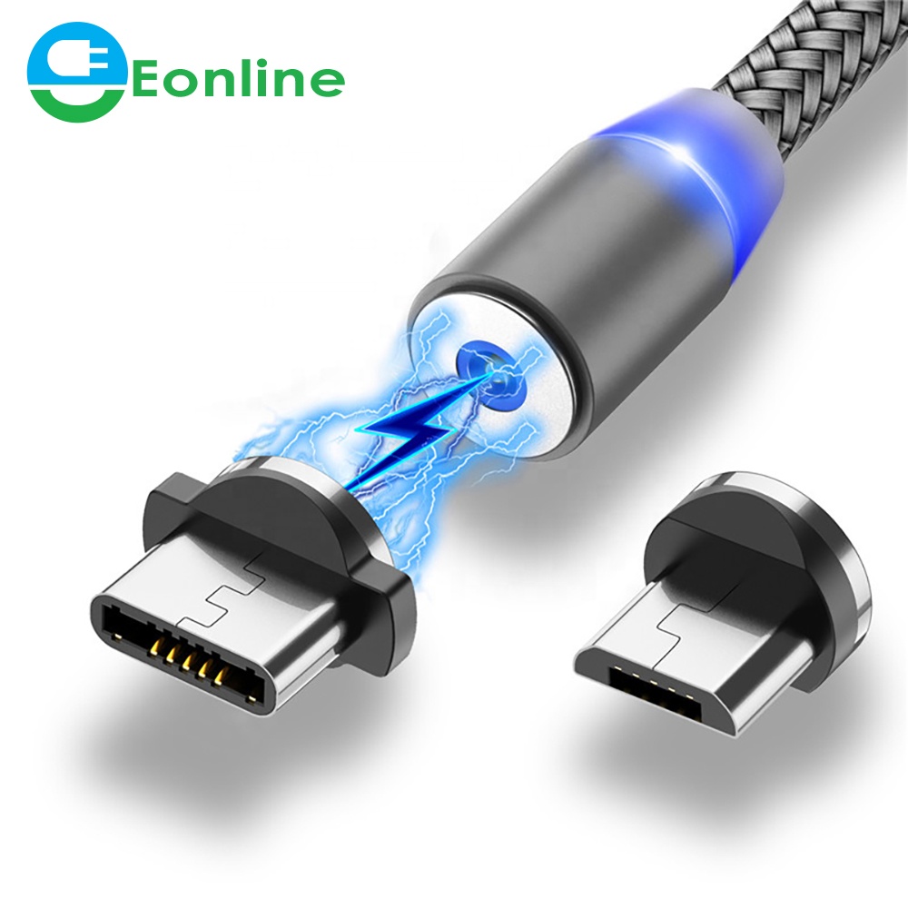 1 м 2 м Быстрая зарядка для мобильного телефона USB кабель типа C магнитное зарядное устройство зарядный Micro USB кабель Магнитный USB кабель