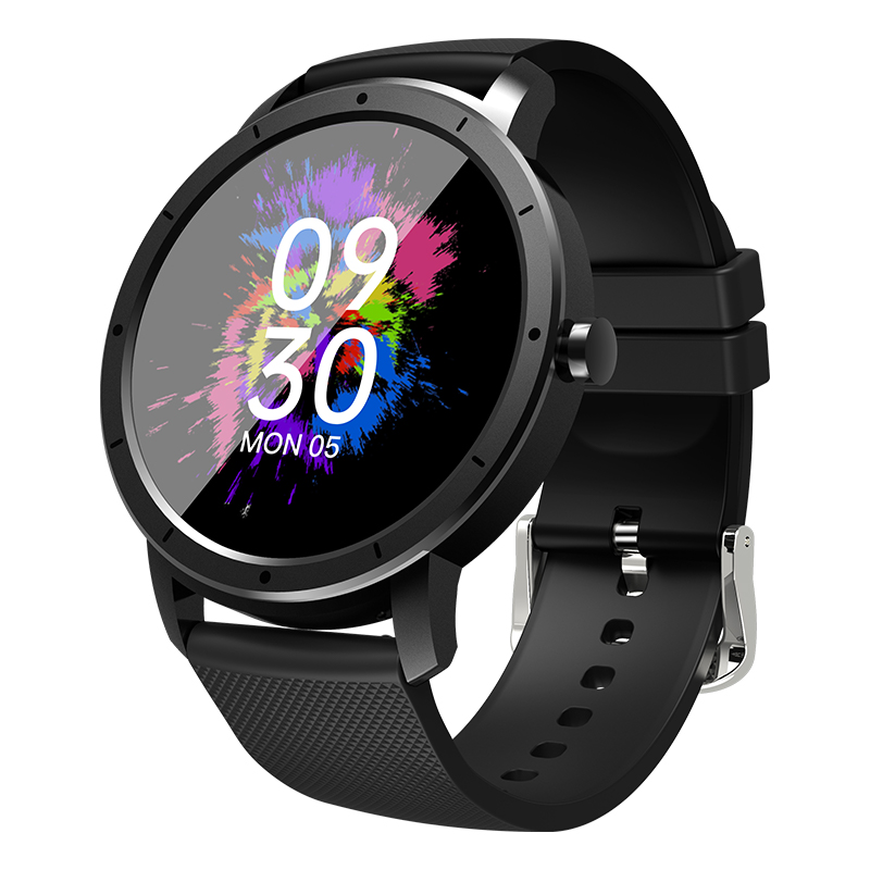 HW21 Reloj часы IP68 Водонепроницаемые OEM ODM крови кислорода круглый сенсорный экран Смарт-часы
