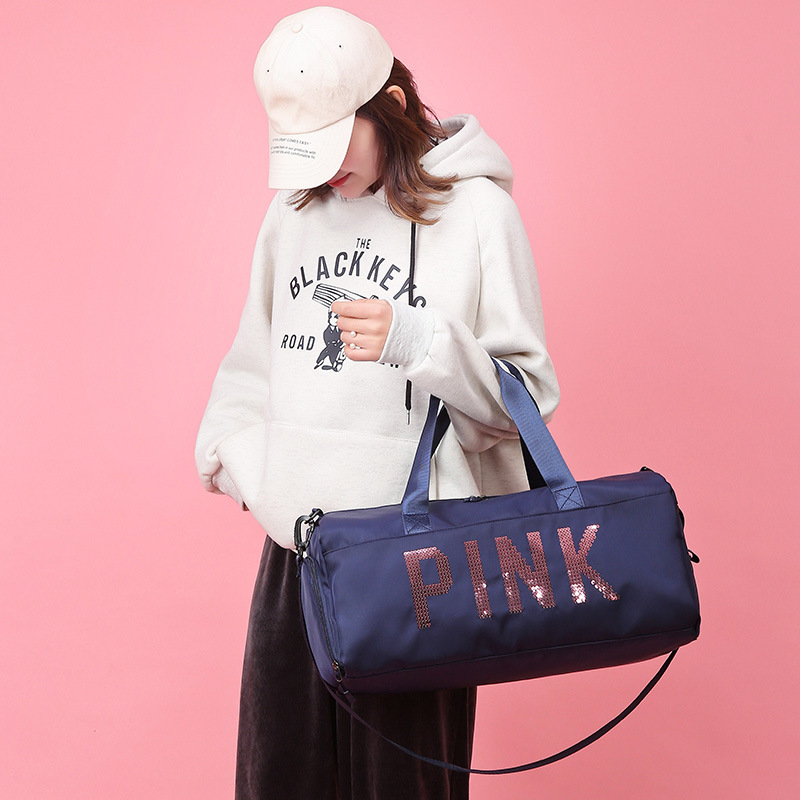 Custom Logo Gym Sport Bag Travel Large Capacity Duffel Bags Crossbody Ladies Hand Travel Bag with shoe compartmemt