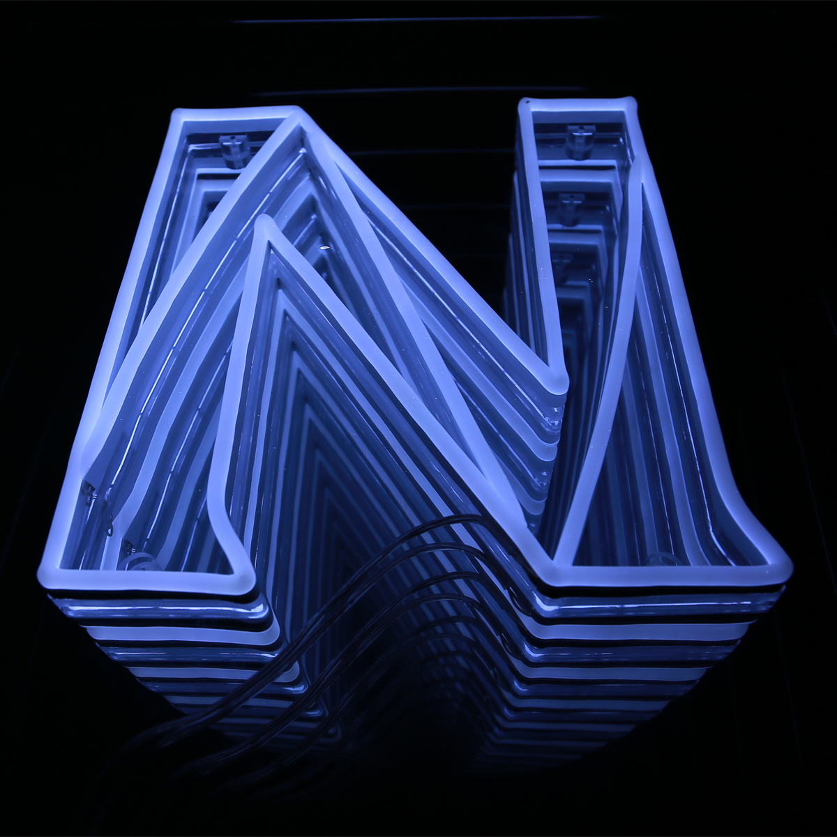 Бесконечность зеркальный неоновый знак с 3D эффектом Реалистичная глубина Иллюзия с неоновыми огнями