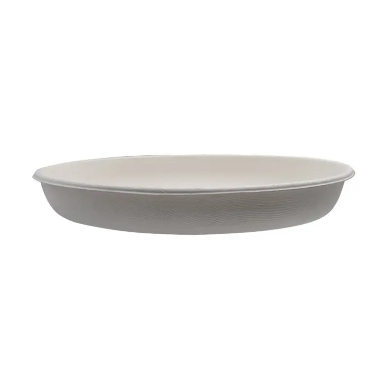 Dinnerware Type and Disposable Eco-Friendly Biodegradable Sugarcane Bagasse Soup Bowl with Lid