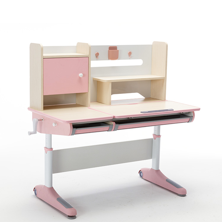 Height adjustable children multifunction study table for kids