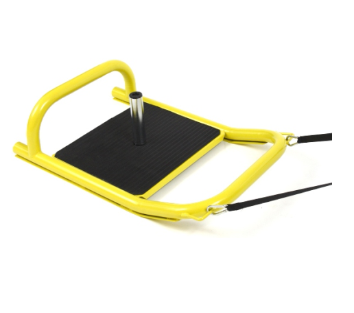 Power training weight plate push pull dog sled