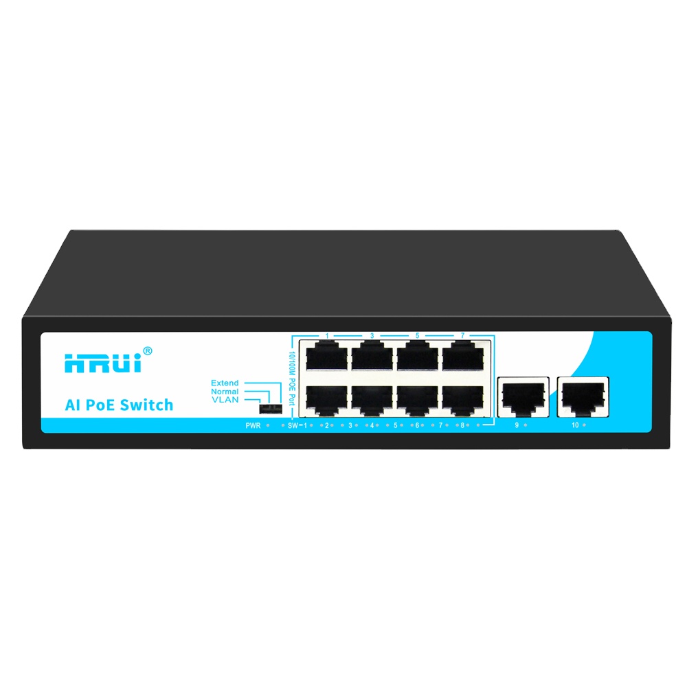 Лидер продаж, IP-камера видеонаблюдения 120 Вт QoS 100 м, 8 портов, VLAN AI POE коммутатор с POE Watchdog