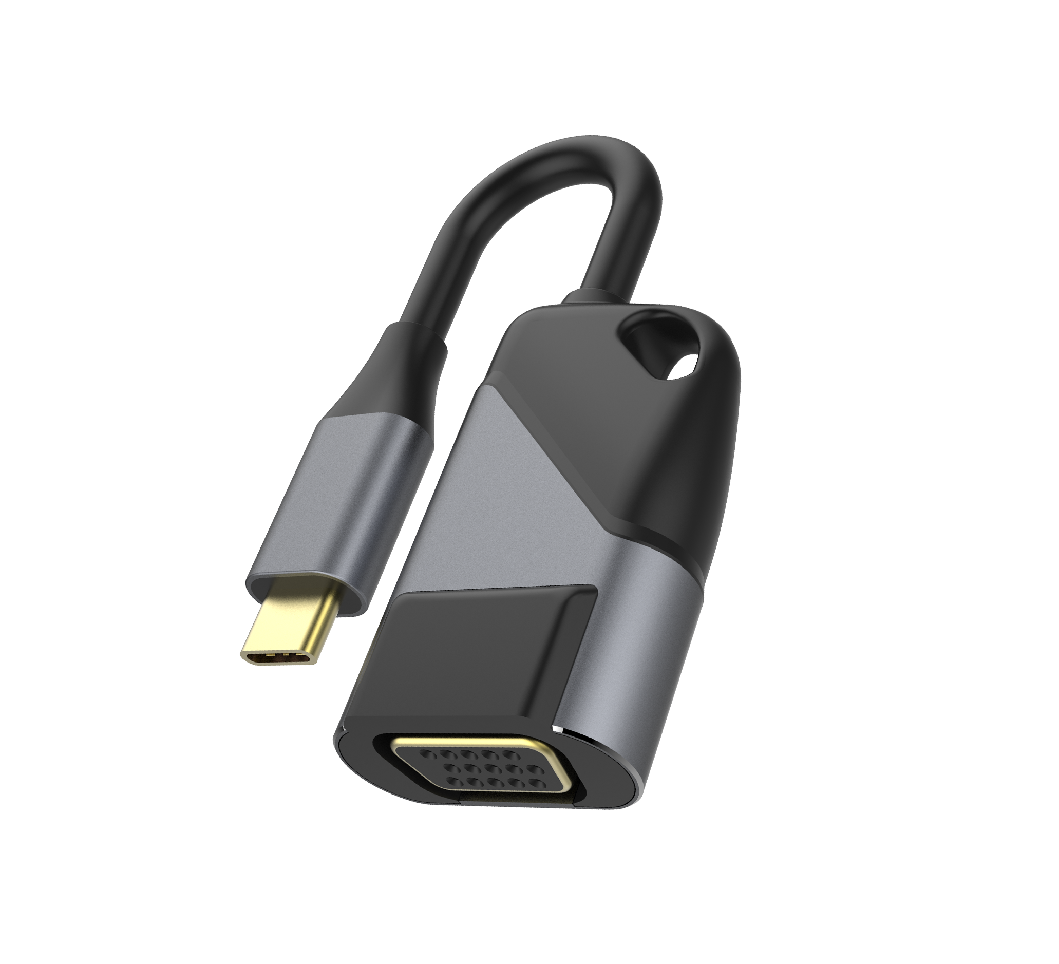 Thunderbolt 3 совместимый мужчина к женщине USB C VGA Аудио Кабель-адаптер для ноутбука мобильного телефона