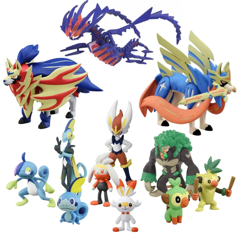SHODO Po-kemon Figures High Quality Assembling Model Anime Collection Dragapult Alakazam Glaceon Perfect Gift
