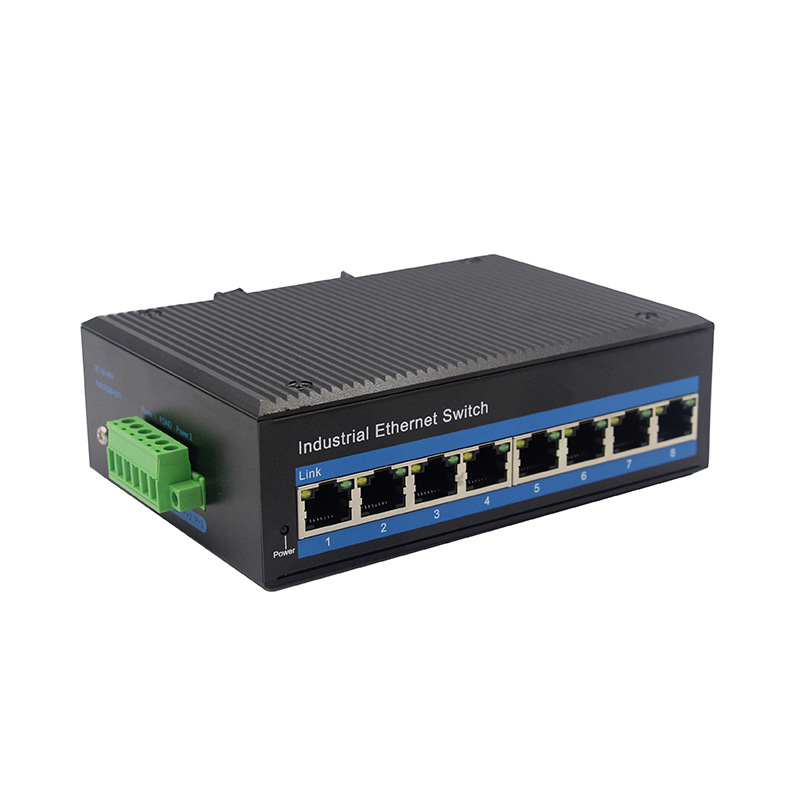 AS-ES8PG промышленный Ethernet коммутатор 8 портов PoE 1000M сетевой коммутатор gigabit избыточно широкий диапазон входного сигнала DC RJ45 DIN rail Ethernet-коммутатор