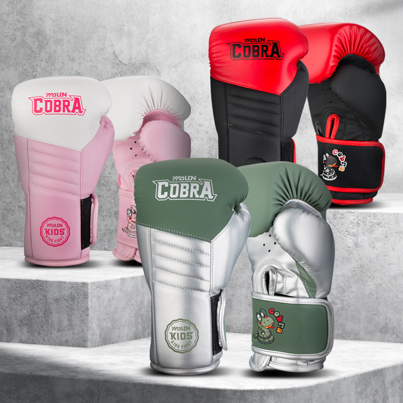 2023 Factory Custom High Quality Professional Grade Wolon Oem Adult Pvc Soft Kids Kik Boxing Gloves Set
