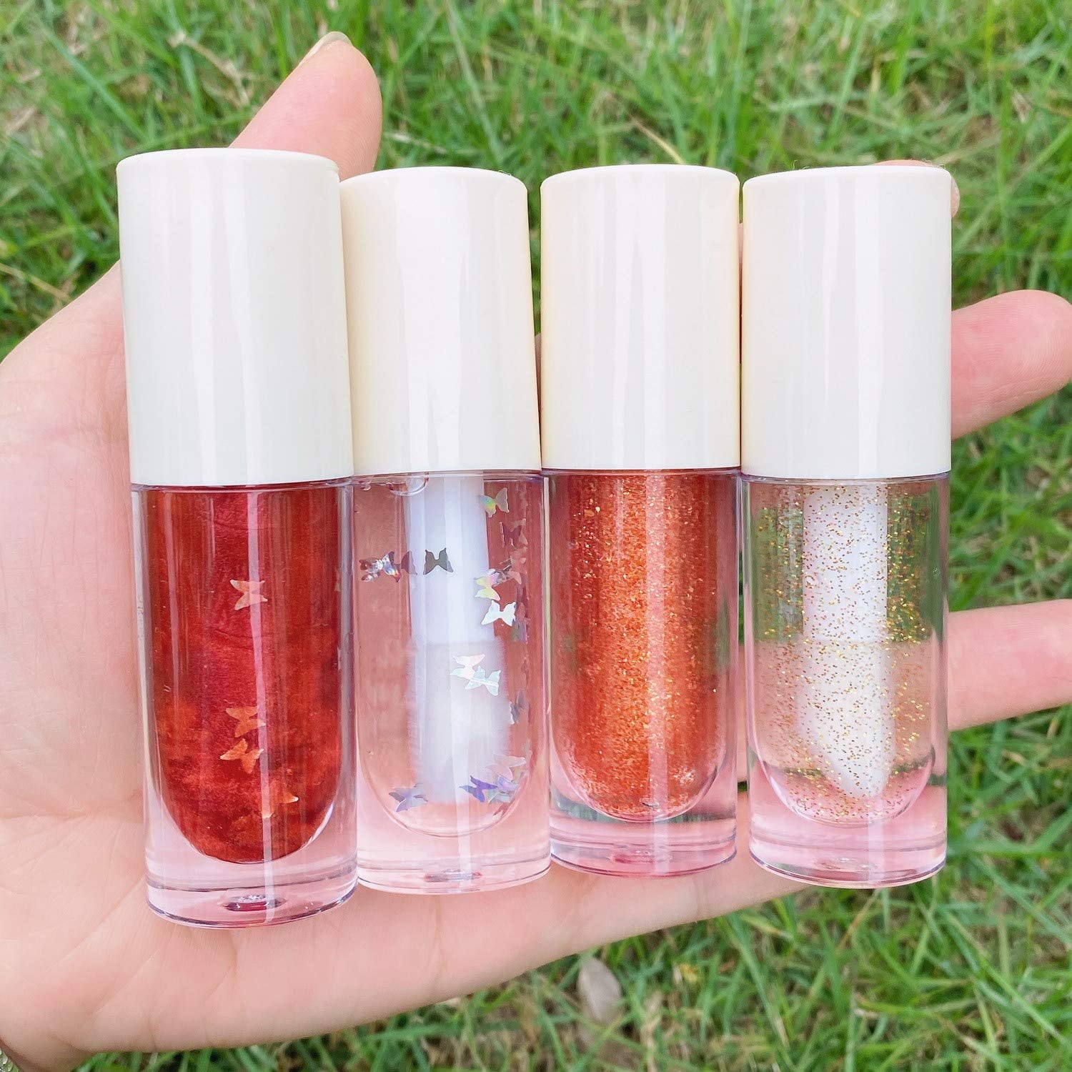 6.5ml Mini Cute Thick White Empty Big Wand Lipgloss Tube