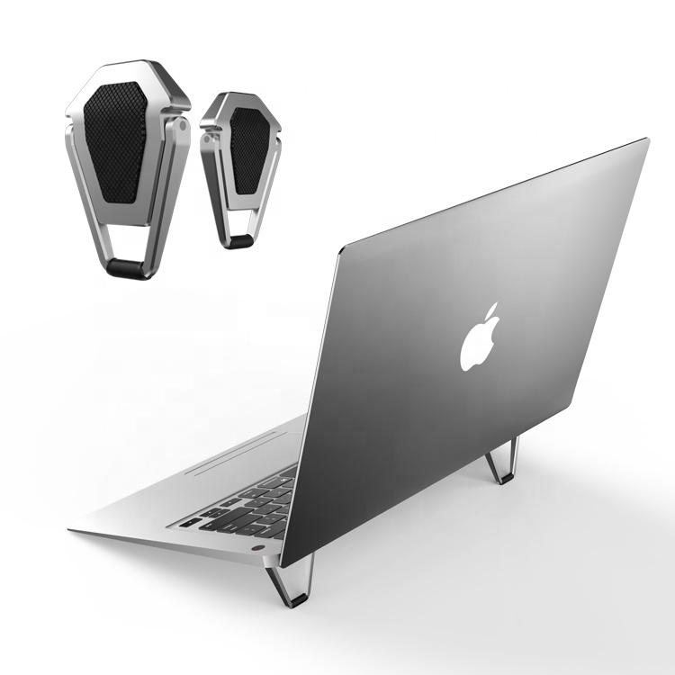 Reusable Adjustable Desktop Aluminum Slim Foldable Invisible Laptop Stand for MacBook
