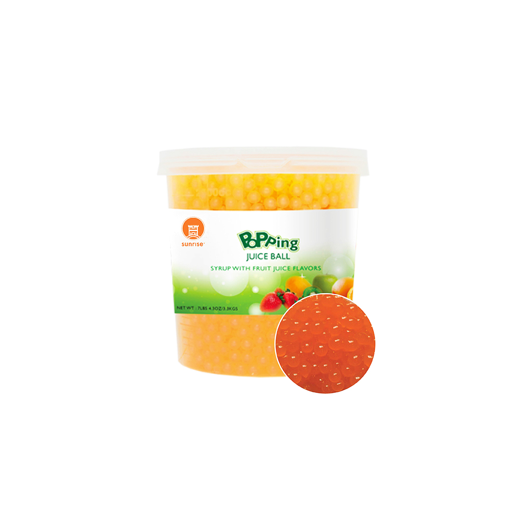 Bubble Tea для приготовления замороженного йогурта начинки оранжевый драже Popping Boba