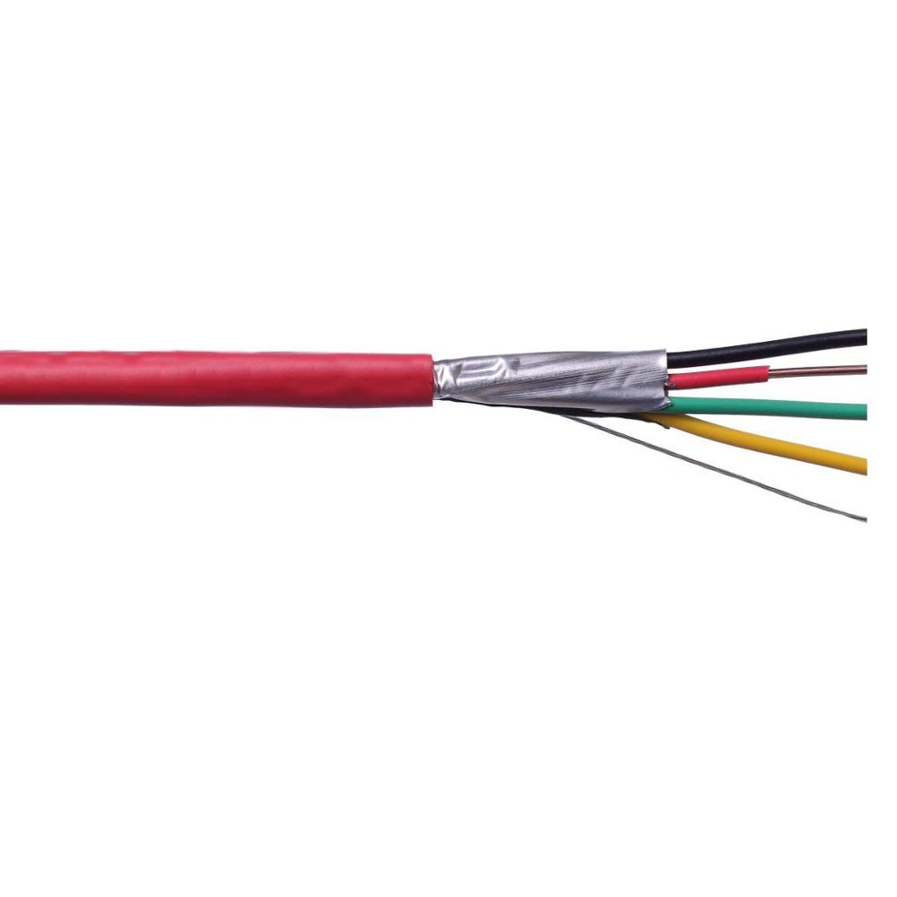 Кабель пожарной сигнализации 4 ядра 18AWG твердый голый медный проводник, огнестойкий и термостойкий LSZH ETL UL указанный пожарный кабель