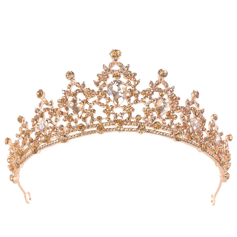 2024 hot sale rhinestone Flower Wedding Crystal Tiara Bridal Crown Tiaras