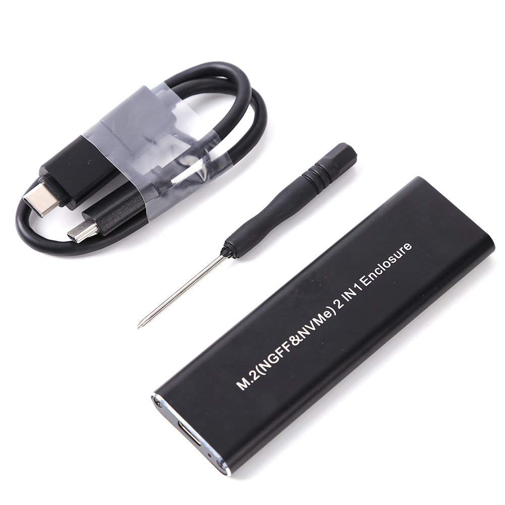 Корпус M.2 NVME SSD на USB 3,1, 10 Гбит/с, двойной протокол M2 NVMe Box PCIe NGFF SATA M2 NVMe, адаптер корпуса с OTG для M.2 SSD