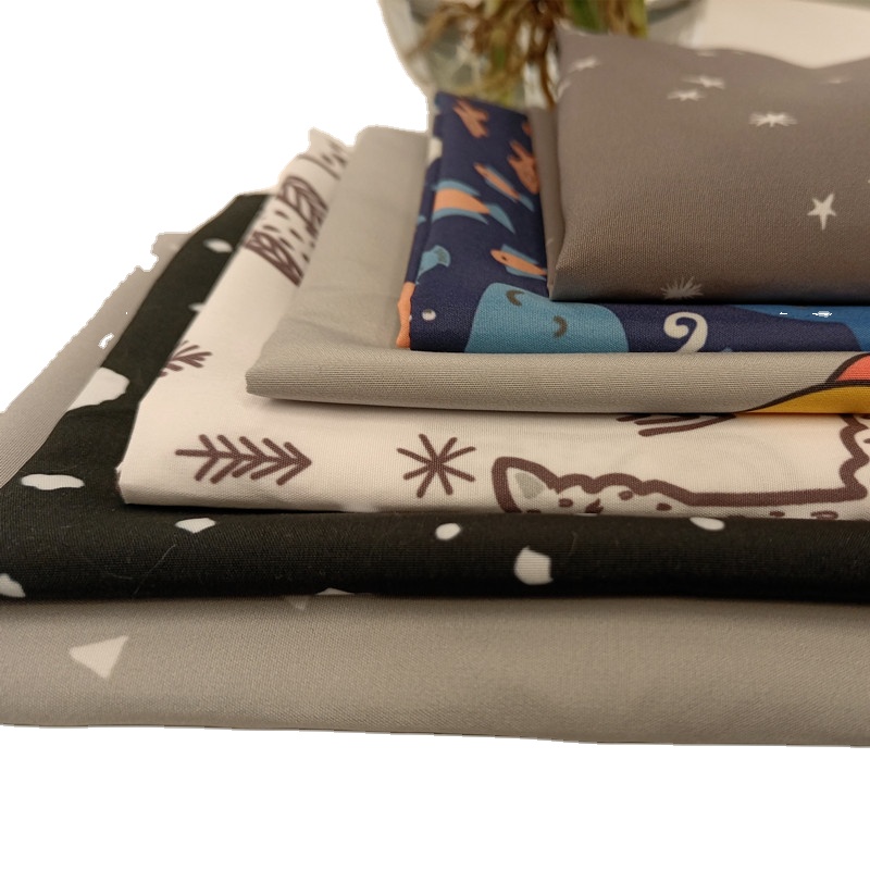100 polyester micro fiber peach skin fabric soft waterproof printed box sabanas custom crepe pillowcover pongee crepe custofabri