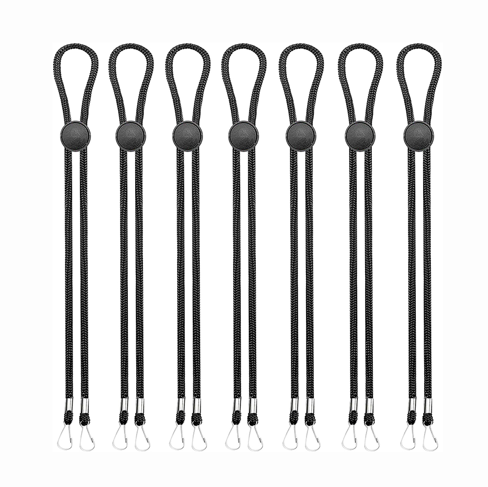 Face Masking Lanyards Masking Holder Adjustable Masking Lanyard with Clips Face Necklace Holder Strap