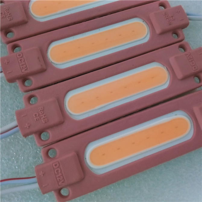 Розовый Инжекционный светодиодный модуль 2,4 Вт IP69 DC12V COB для наружного рекламного светодиодного освещения, Инжекционный светодиодный модуль