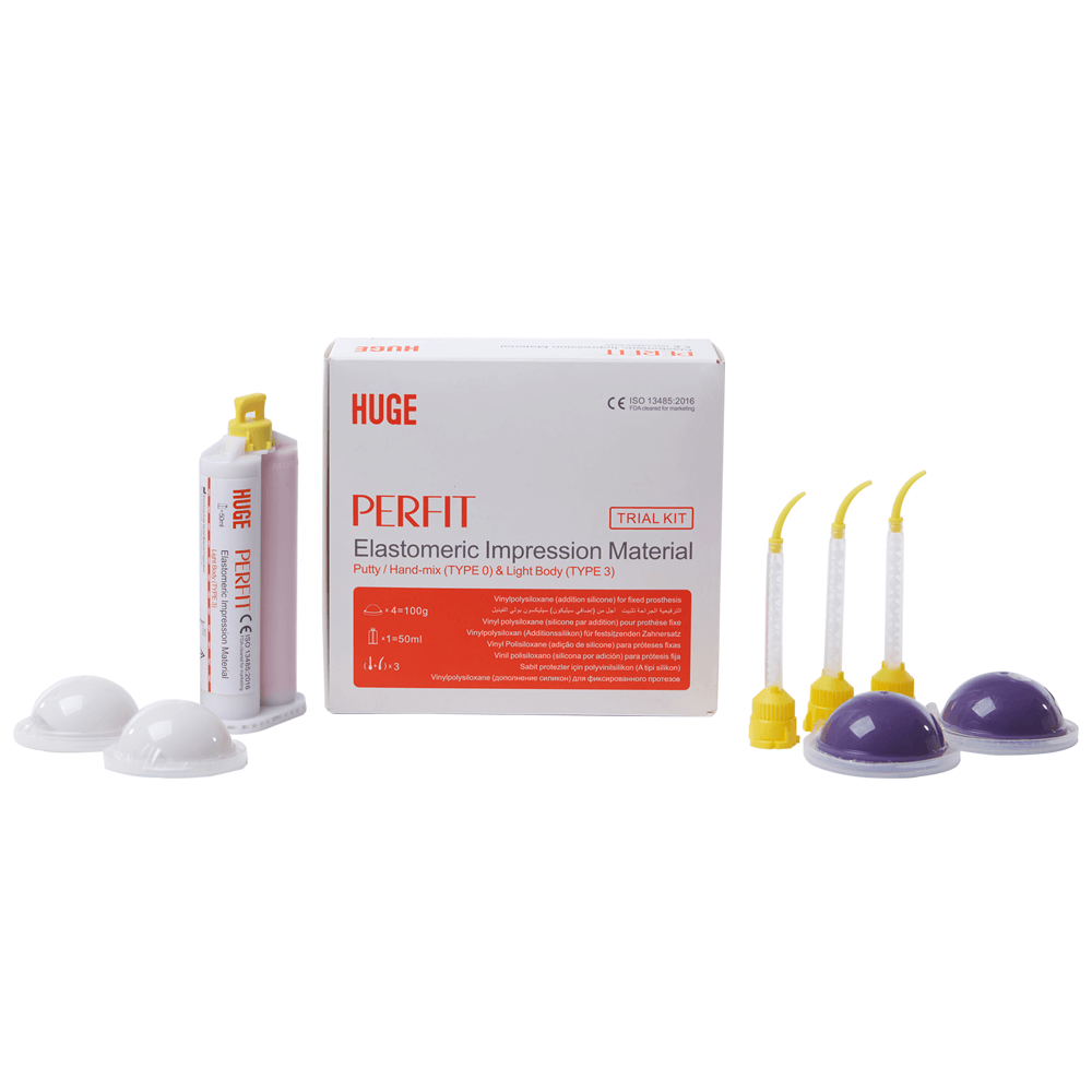 Trial Kit Dental Elastomeric Impression Material PERFIT VPS Silicone for dentist clinical use