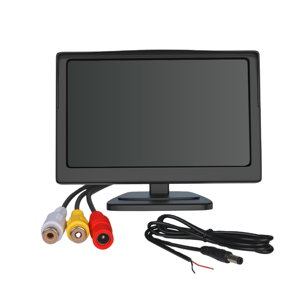 High Quality Factory Supply 5 Inch Car Monitor LCD TFT Rear View Display for Truck Commercial Vehicle HD Signal Optional